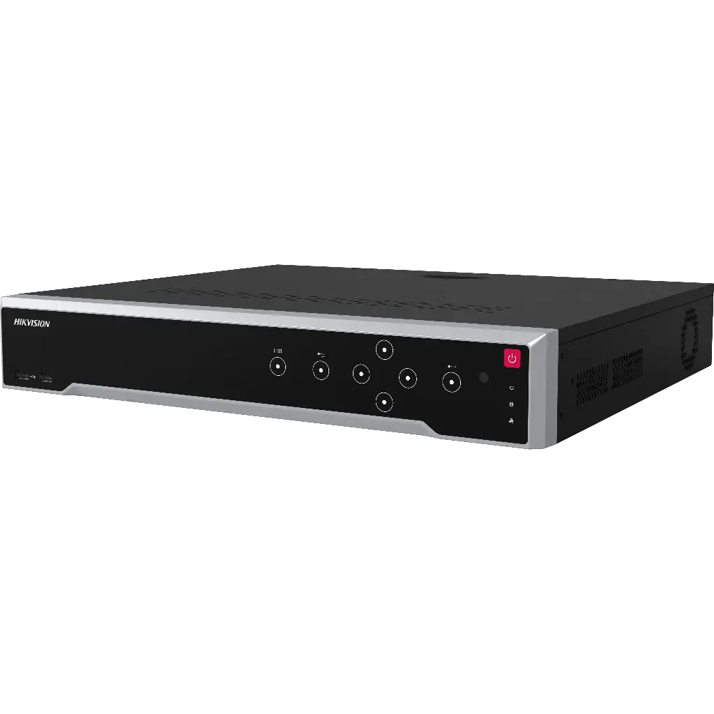 NVR 32 CANALES IP 4K 8 MP DS-7732NI-K416P | POE 200W 16 CH | 4 SATA | 1 AUDIO | 16 ALARMA