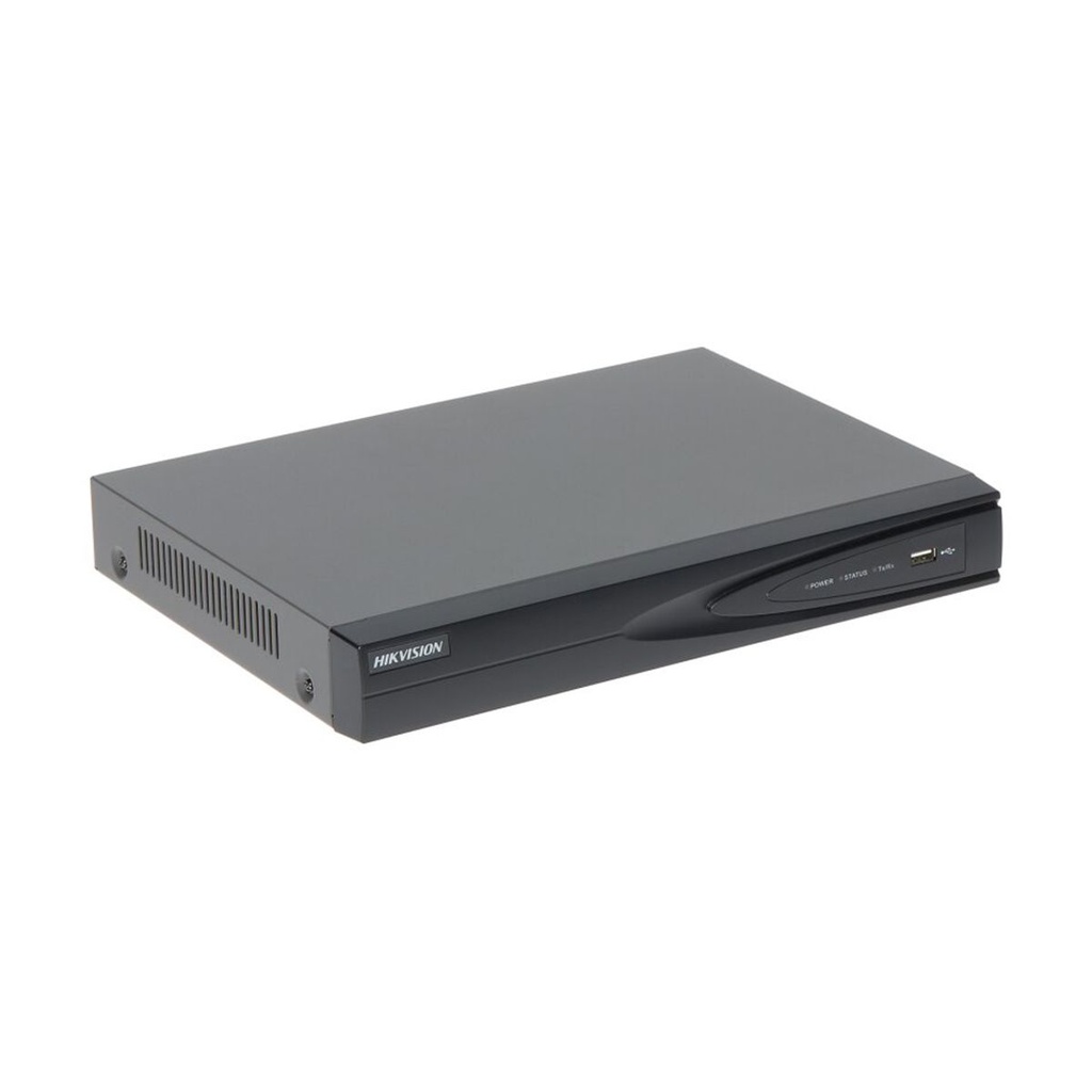NVR 8 CANALES DS-7608NI-K1|8P IP 12 MP | POE 75W | HDMI 4K | 2 SATA | 1 AUDIO | 4 ALARMA