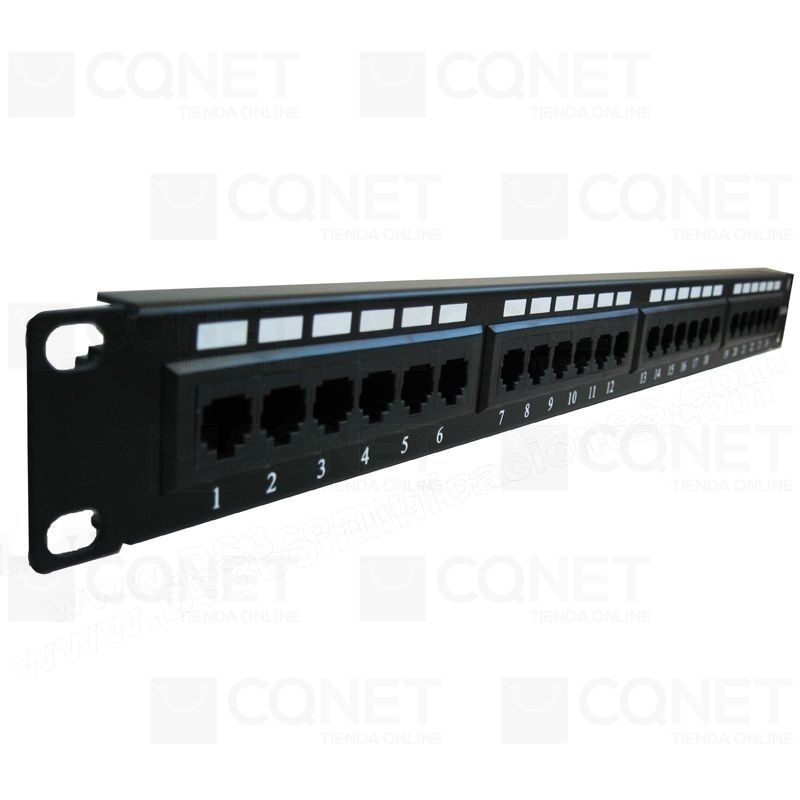 PATCH PANEL 24 PUERTOS CAT 6 RACKEABLE 19" WESTERLAN WL-PATC6