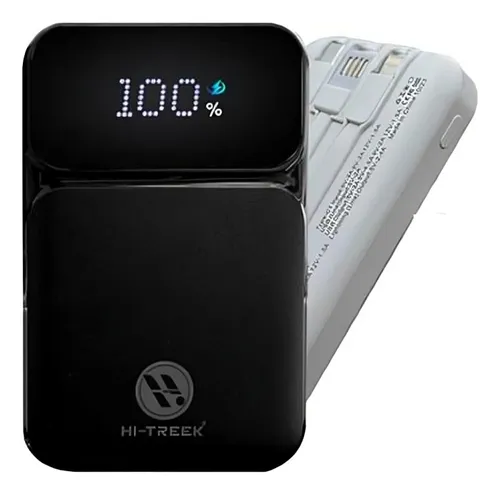 POWER BANK HT-403 10000MAH USB-C | USB-A | LIGHTING | 37WH PANTALLA INDICADORA