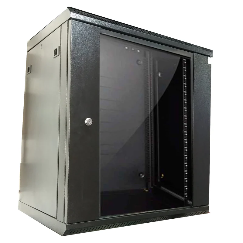 RACK DE PARED CERRADO CON PUERTA DE VIDRIO STC 12 UNIDADES STC-R-WMC-6060-12U