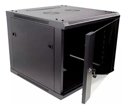 RACK DE PARED CERRADO CON PUERTA DE VIDRIO STC 6 UNIDADES MEDIDAS 542X400X368 STC-R-VMC-5440-6U