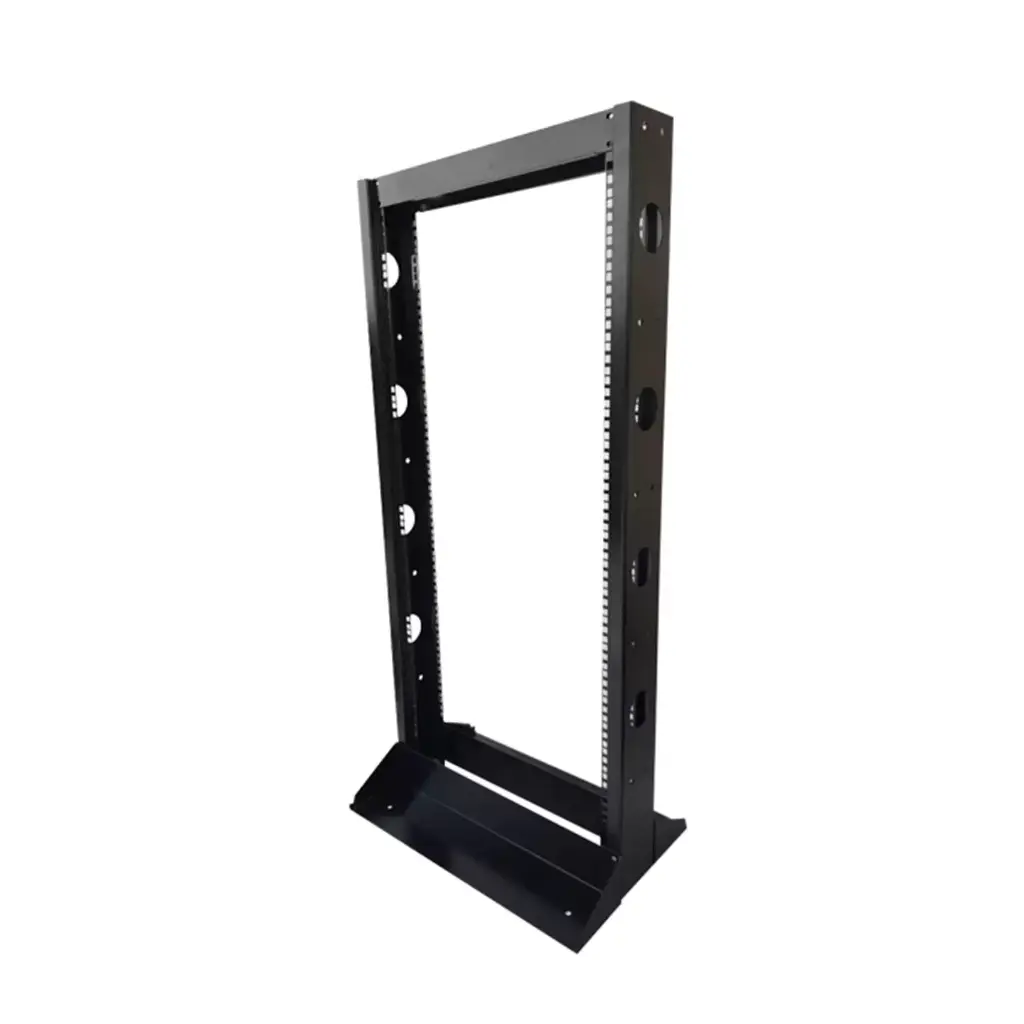 RACK DE PISO 22 UNIDADES NEGRO METALNET MET-RPISO-22U-NG