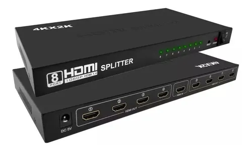 SPLITTER HDMI A HDMI 1X8 2K|4K FHD 8 SALIDAS