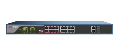 SWITCH 16 PUERTOS 100M POE DS-3E0318P-E|M