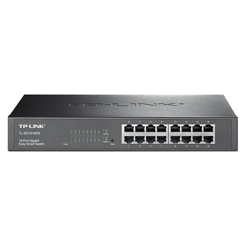 SWITCH DE 16 PUERTOS GIGABIT EASY SMART CON KIT PARA MONTAJE EN RACK