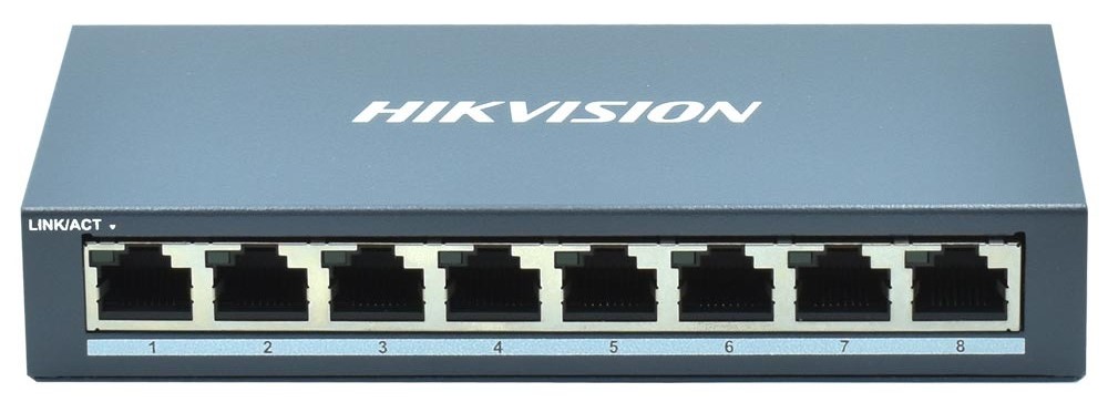 SWITCH HIKVISION NO GESTIONABLE GIGABIT 8 PUERTOS DS-3E0508-E | ESCRITORIO 10|100|1000MBPS