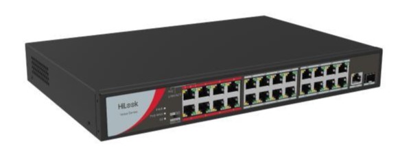 SWITCH POE 24 PUERTOS HILOOK NS-0326P-230 100M PUERTOS 10|100|1000 T Y 1 PUERTO 1000 BASE X SFP IEEE802