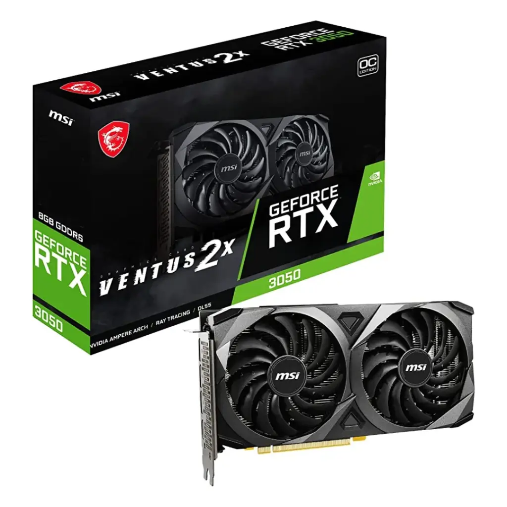 TARJETA DE VIDEO MSI VENTUS 3050 8GB GDDR6 DUAL FAN