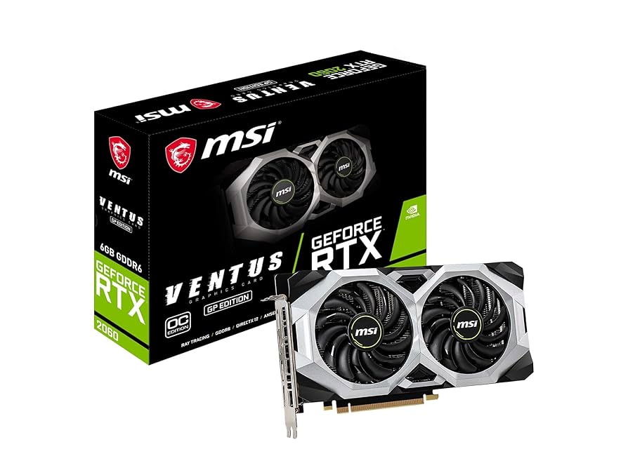 TARJETA DE VIDEO MSI VENTUS GP EDITION GFORCE RTX 2060 6GB GDDR6