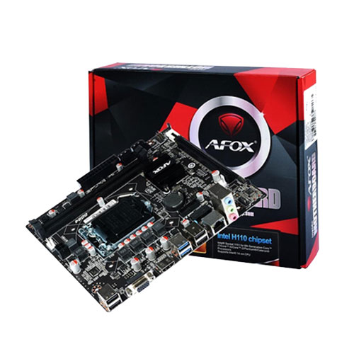 TARJETA MADRE AFOX IH110D4 INTEL 6-7-8-9 GEN SOCK LGA 1151 2XDDR4 HDMI