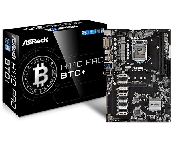 TARJETA MADRE ASROCK H110 PRO BTC+ ASRK DDR4