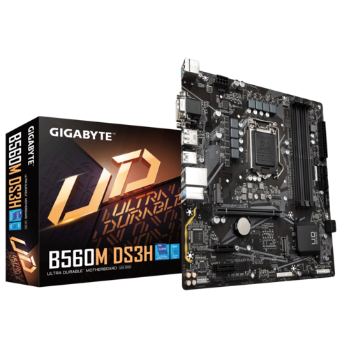 TARJETA MADRE GIGABYTE B560M-DS3H LGA1200 | 4 X DDR4 | HDMI | DVI | DP-PORT | TIPO C