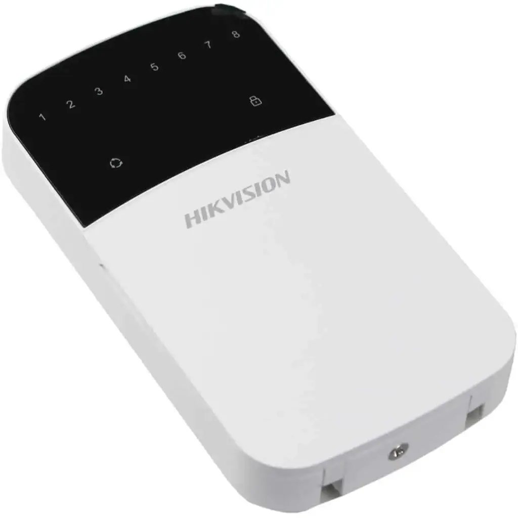 TECLADO DE LEDS DS-PKG-H8L CABLEADO 8 ZONAS COMPATIBLE CON PANEL HÍBRIDO HIKVISION
