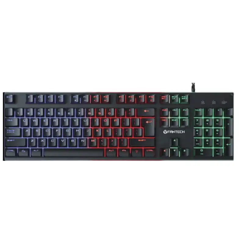 TECLADO FANTECH FIGTHER III K614L CABLEADO NEGRO