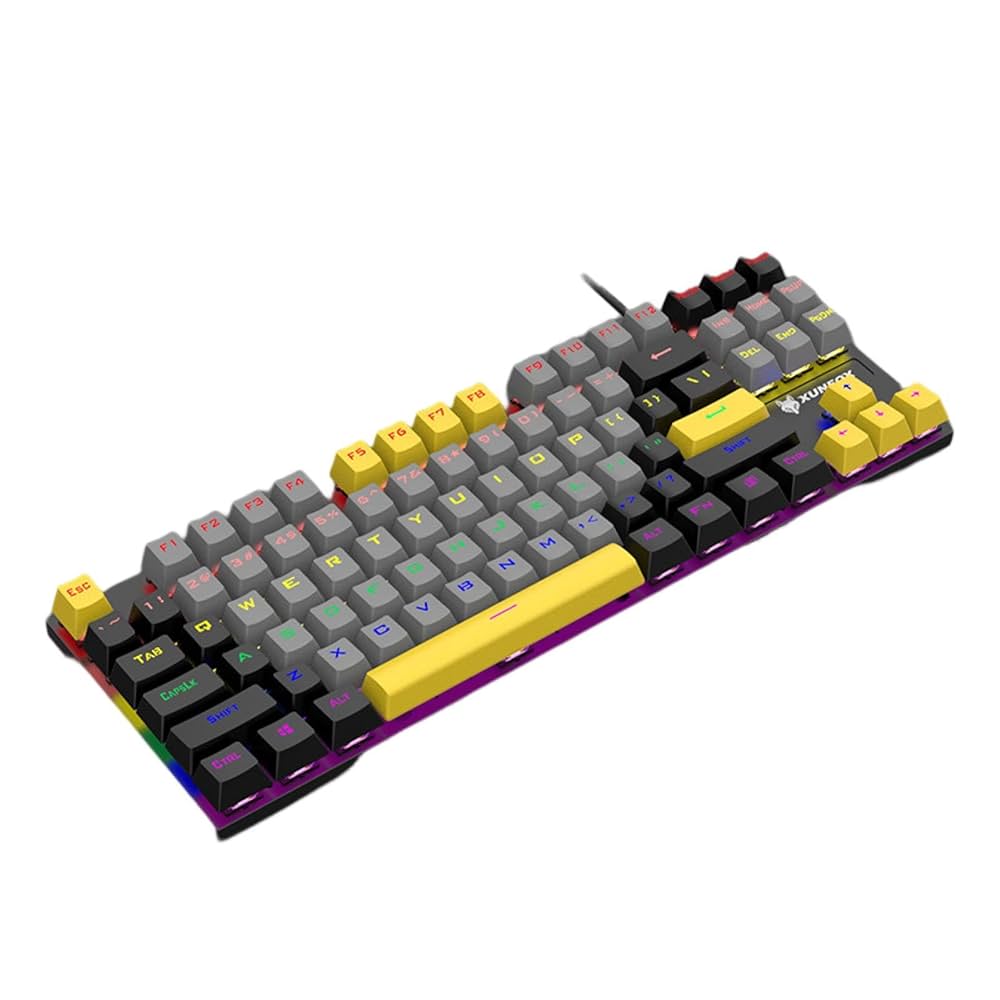 TECLADO GAMER MECANICO 87 TECLAS K80 COLORES