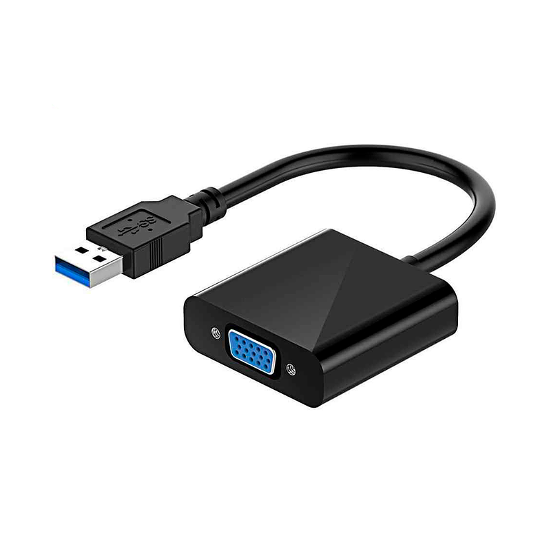ADAPTADOR CABLE USB A VGA PLUG AND PLAY