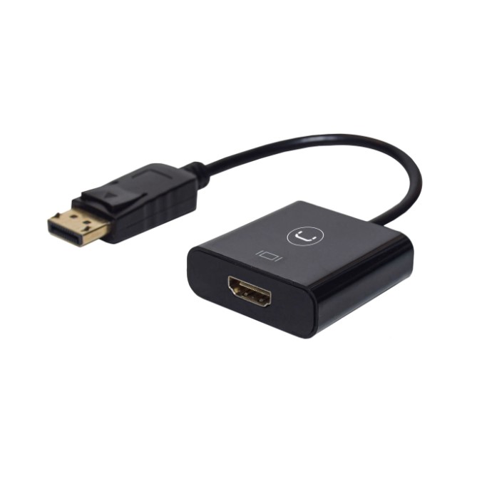 ADAPTADOR UNNO TEKNO DISPLAY PORT MACHO A HDMI HEMBRA AD3004BK