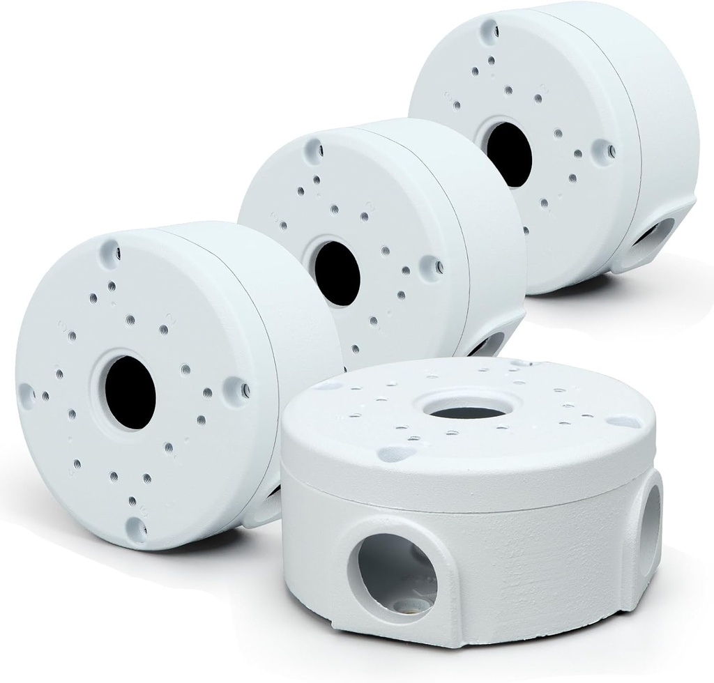 CAJETIN REDONDO PVC CON TAPA PARA CAMARA Y BALUN BLANCA LESSO