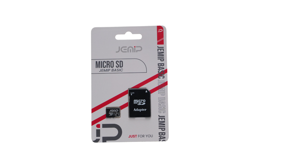 MEMORIA MICRO SD JEMIP 256GB| CLASE 10| CON ADAPTADOR (EMPAQUE RETAIL