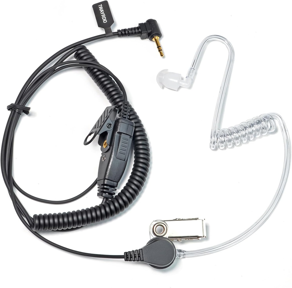 AURICULARES CON MICRÓFONO PARA MOTOROLA TALKABOUT PTT PARA RADIOS DE DOS VÍAS WALKIE 3.5MM B0D96B5NBG