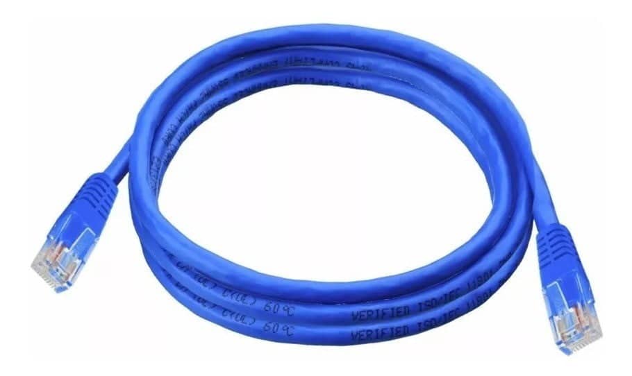 PATCH CORD QNET RJ45 CAT6 1.5 PIES 50 CM AZUL CERTIFICADO QNET6PC0.5B