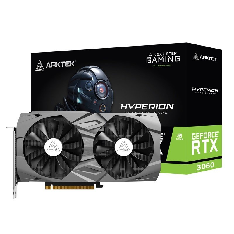 TARJETA DE VIDEO ARKTEK GEFORCE RTX3060 12GB GDDR6 192BIT 1777MHZ PCI EXPRESS DVI | HDMI | VGA