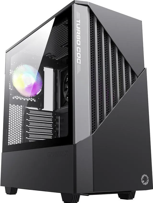CASE GAMEMAX GAMING CONTAC COC MID TOWER 2X US 1HD AUDIO 3X FAN ARGB NEGRO GRIS
