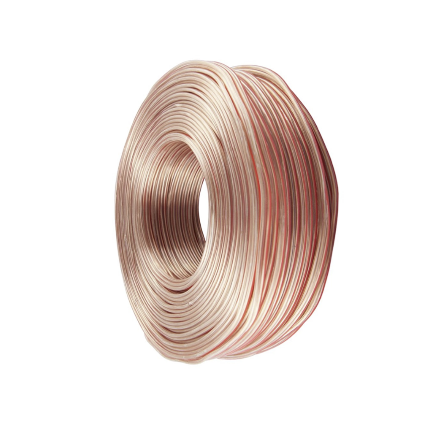 CABLE PARA CORNETAS Y SONIDO RVB 2X1.0 (CCA) 30 METROS TRANSPARENTE CON IDENTIFICADOR DE POSITIVO