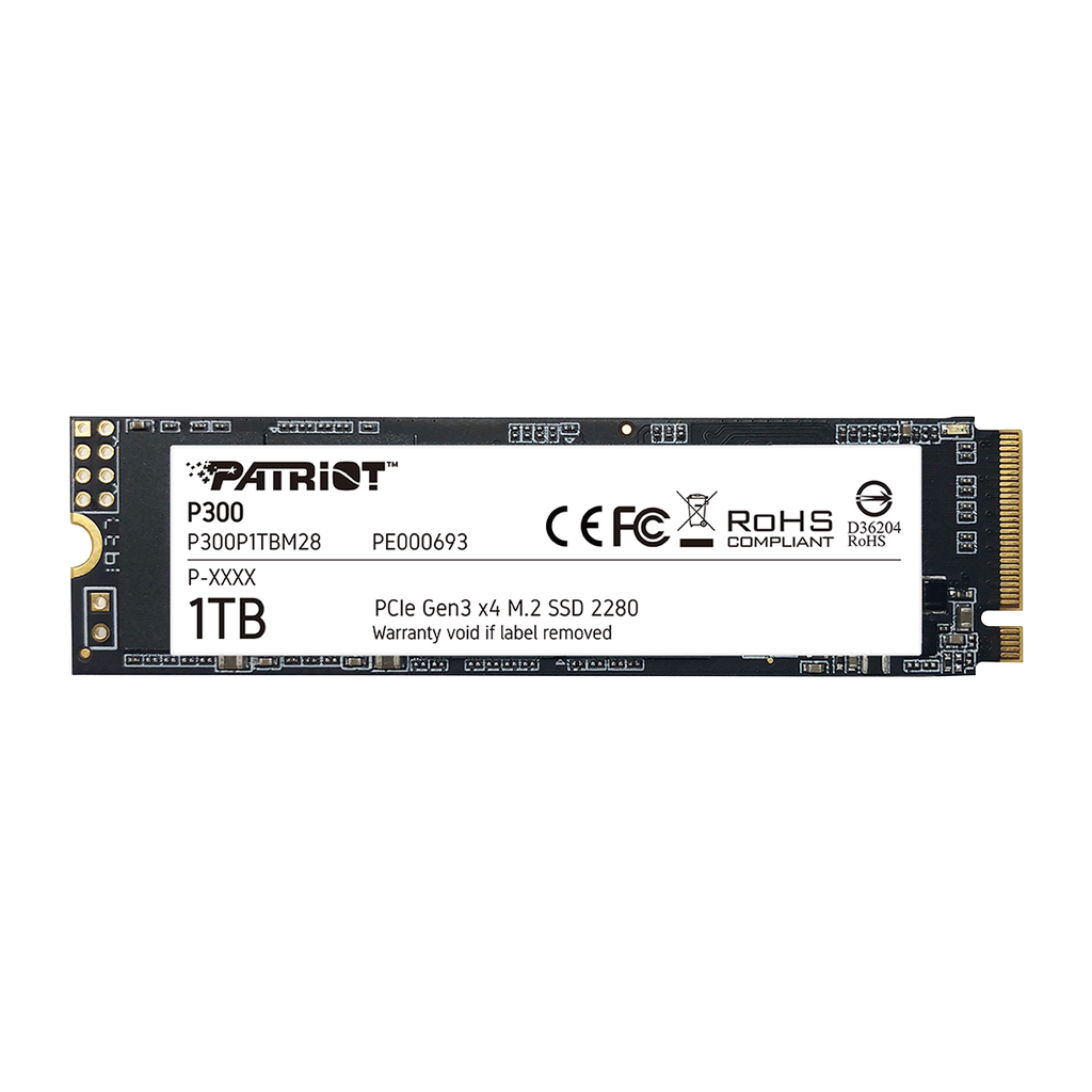 DISCO DURO SOLIDO PATRIOT M.2 1TB | 2280 | PCIE GEN 3X4 | INTERNO | NVME P300P2TBM28