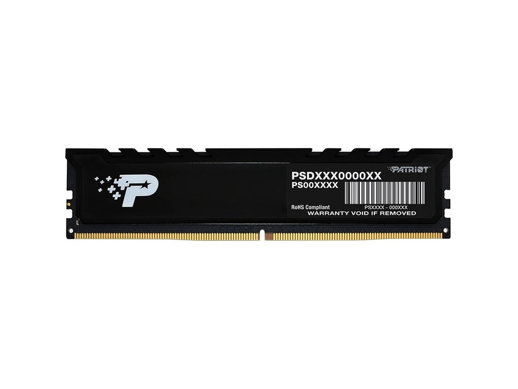 MEMORIA RAM PATRIOT DDR5 16GB FRECUENCIA 4800 MHZ, SIGNATURE PREMIUM NEGRO PARA PC UDIMM PSP516G480081H1