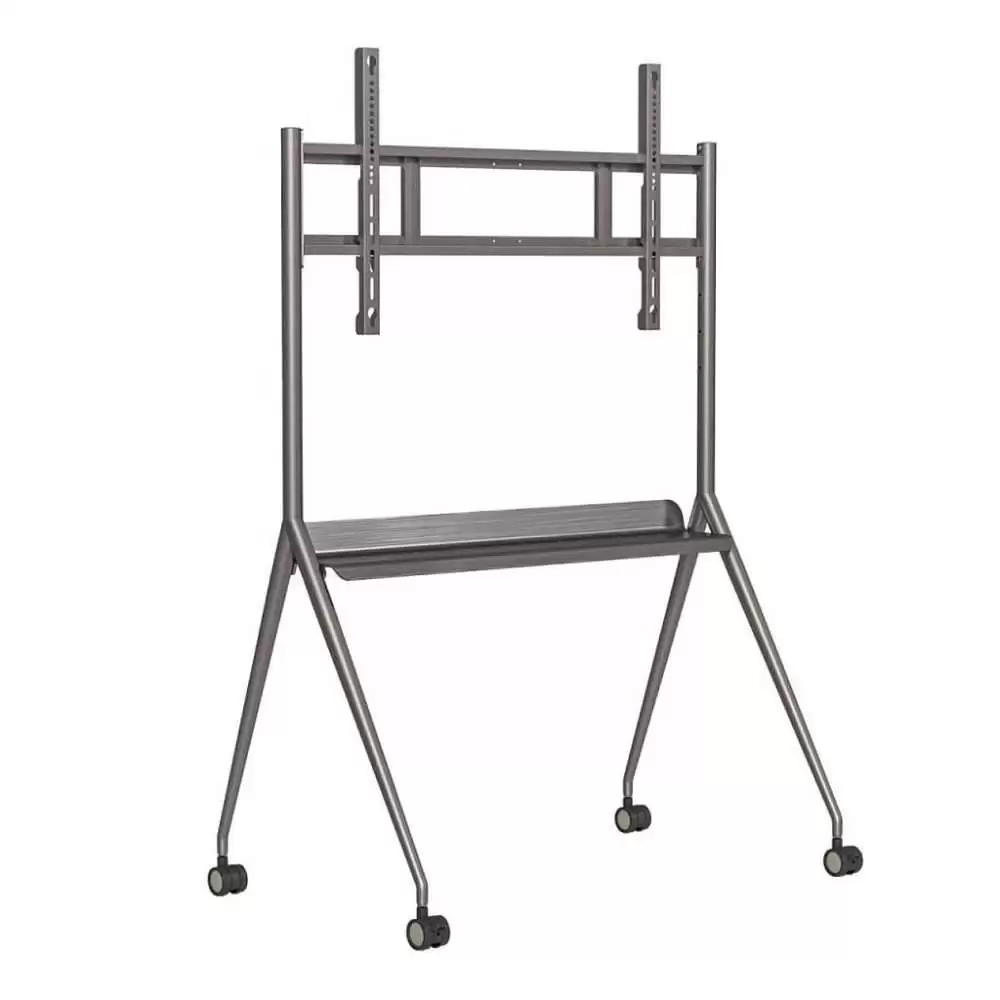 SOPORTE MÓVIL PARA PANTALLAS HIKVISION DS-D5ABKY2-B | 55" | 65"| 75" | 86" GRIS | ACERO