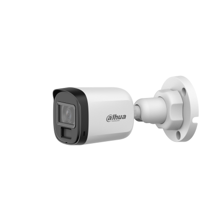 [DH-HAC-B1A51N-U-IL-A] CAMARA ANALOGICA || SERIE COOPER || RESOLUCION 5MP || BULLET || LENTE FIJO || HOUSING PLASTICO || LUZ SUPLEMENTARIA "SMART DUAL LIGHT" || MICROFONO || IP67 || MARCA DAHUA