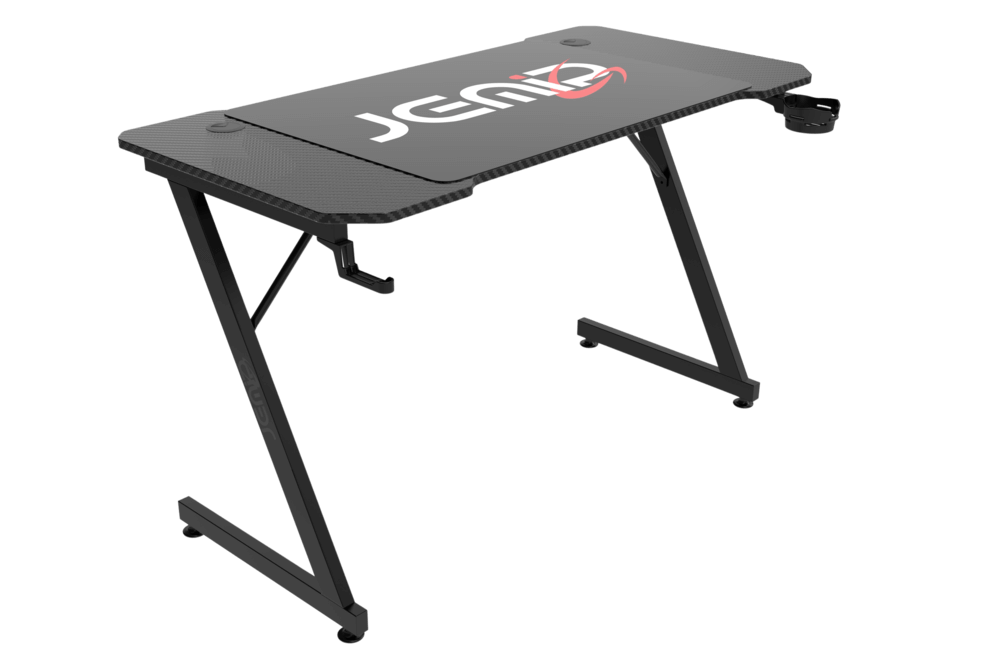 MESA JEMIP GOLD GRAGON | 12X60X75 | INCLUYE MOUSE PAD - PORTA TAZA Y PORTA AUDIFONO | NEGRO