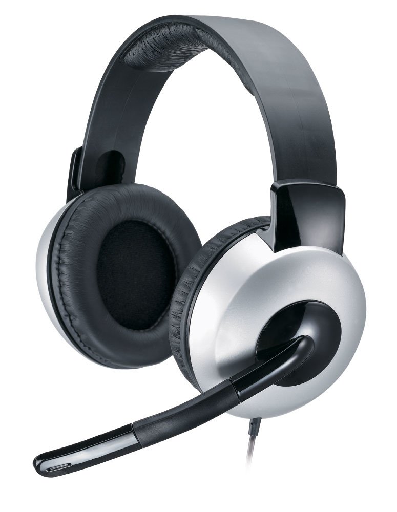 AUDIFONO CON MICROFONO GENIUS HS-05A | 3.5MM | CONTROL DE VOLUMEN | NEGRO
