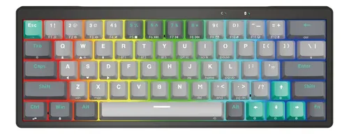 TECLADO FANTECH ATOM PRO63 MK912 INALAMBRICO SATURN SWITCH AZUL