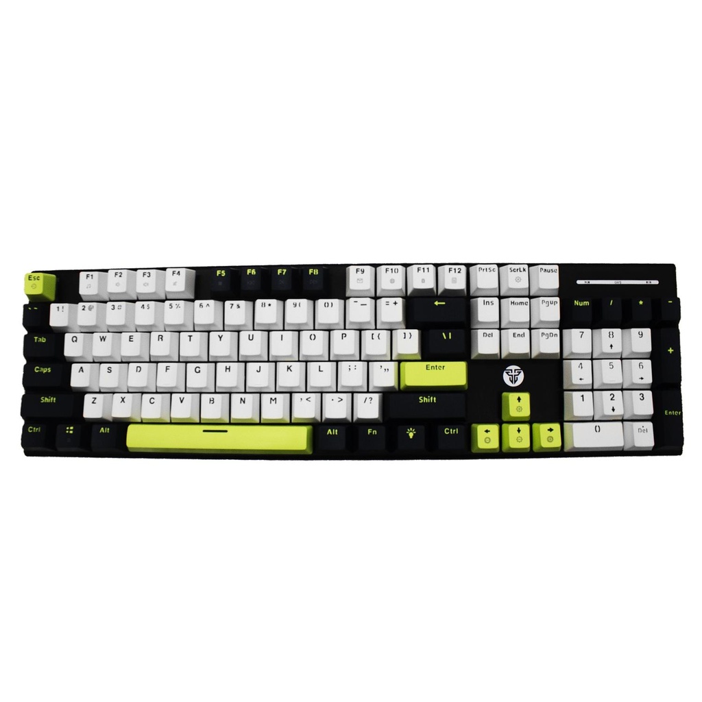 TECLADO FANTECH ATOM63 MK874V2 CABLEADO MORI-BLANCO SWITCH AZUL