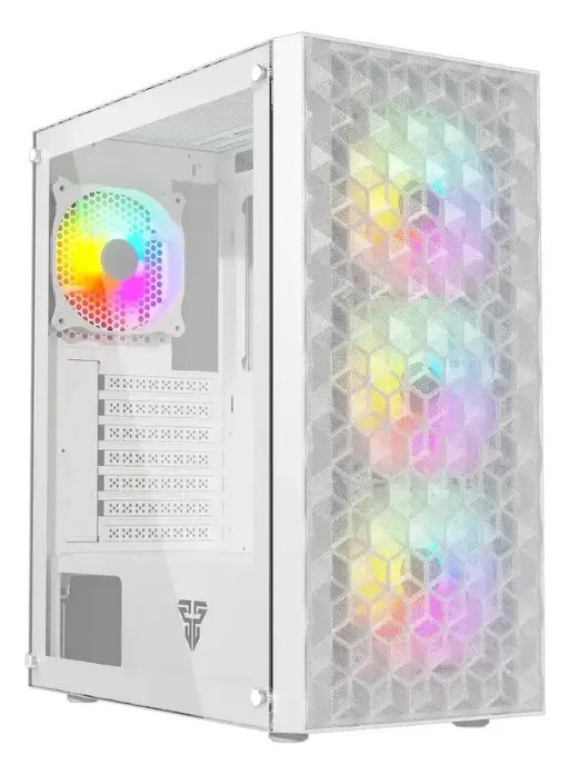 CASE GAMING FANTECH AERO2 CG83 ATX BLANCO+ 4 FANCOOLER RGB