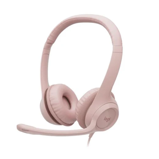 [203341] AUDIFONOS LOGITECH H390 ESTEREO HEADSET USB ROSADO