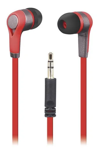 [202377] AUDIFONOS UNNO TEKNO ROCKBUDS 3.5MM ESTEREO ROJO HS7003RD