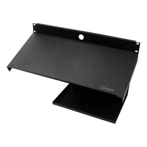 [203632] BANDEJA PARA RACK TECLADO Y MOUSE NEGRA ONLINK METALICA
