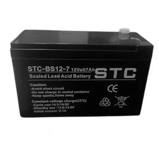 [203611] BATERIA STC SELLADA 12V 7A STC-BS12-7 PARA UPS | CERCO | ALARMAS | ETC