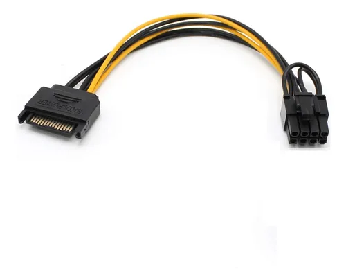[203369] CABLE ADAPTADOR SATA A 8 PINES PARA TARJETA DE VIDEO