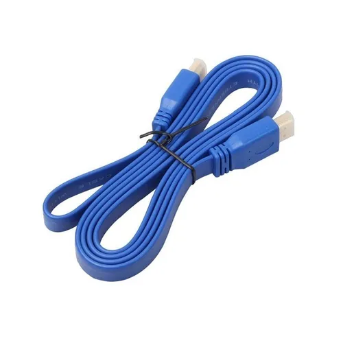[200002] CABLE HDMI PLANO COLOR AZUL BLISTER 3 MTS