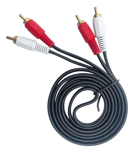 [200668] CABLE RCA A RCA PUNTA DORADA 3MTS BOLSA