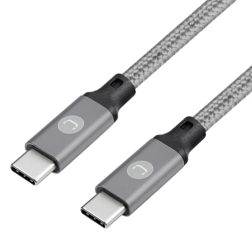 [202321] CABLE UNNO TEKNO USB C A USB C 1.5M TRENZADO PLATEADO CB4073BL