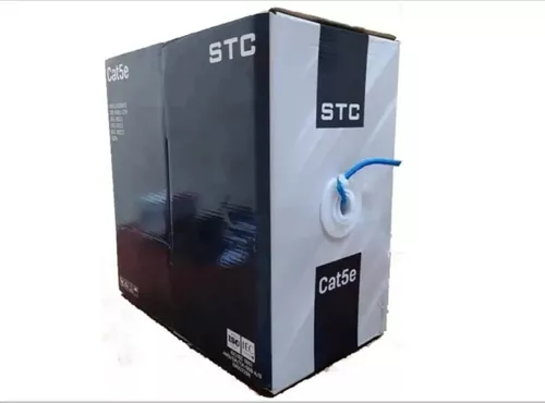 [204229] CABLE UTP STC CAT 5E 100MTS COLOR AZUL STC-CAT5E-100B