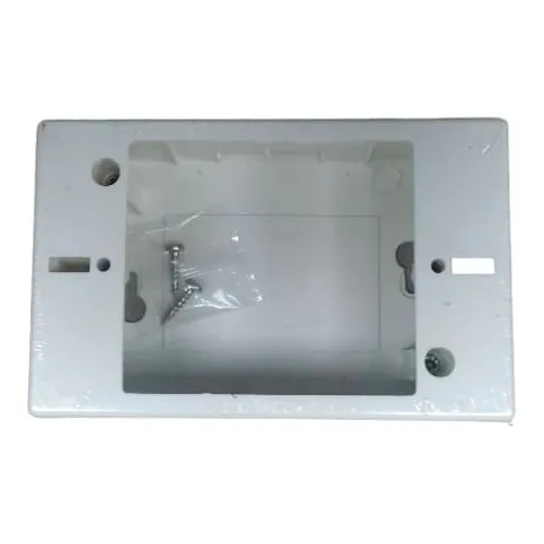 [204231] CAJETIN SUPERFICIAL BLANCO LANPRO 4X2 PARA CANALETAS LP-318