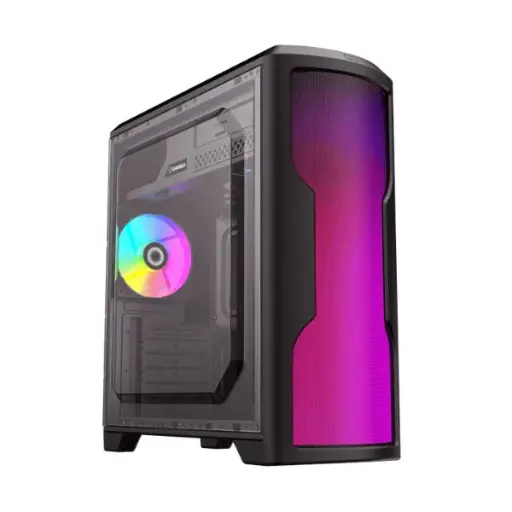 [203959] CASE GAMEMAX MATRIX G562 ATX NEGRO PANEL FRONTAL 75 LED RGB 3X USB 1HD AUDIO FAN LED 32 RGB