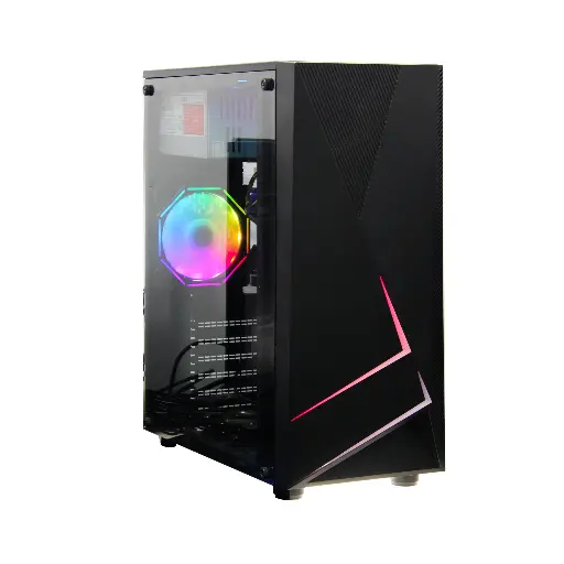 [202113] CASE GAMING ATX QI-HANG-ZHE V8 NEGRO